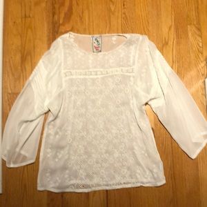 Johnny Was white blouse